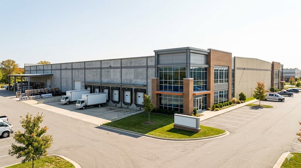 Modern owner-occupied commercial facility — example of an SBA 504 financed property